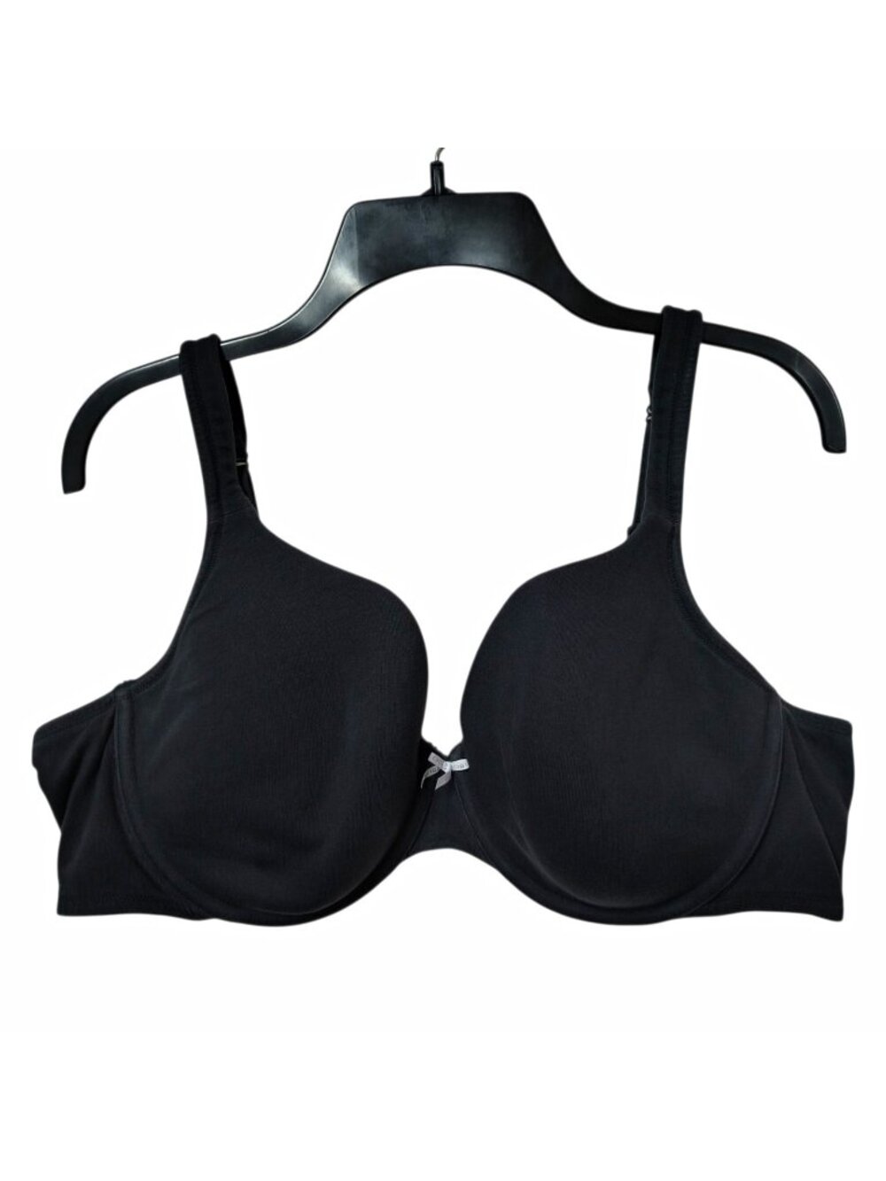 Cacique Lane Bryant Bra 44C Black Lightly Lined T-Shirt Underwire Full Coverage